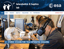 Tablet Screenshot of esa-telerobotics.net